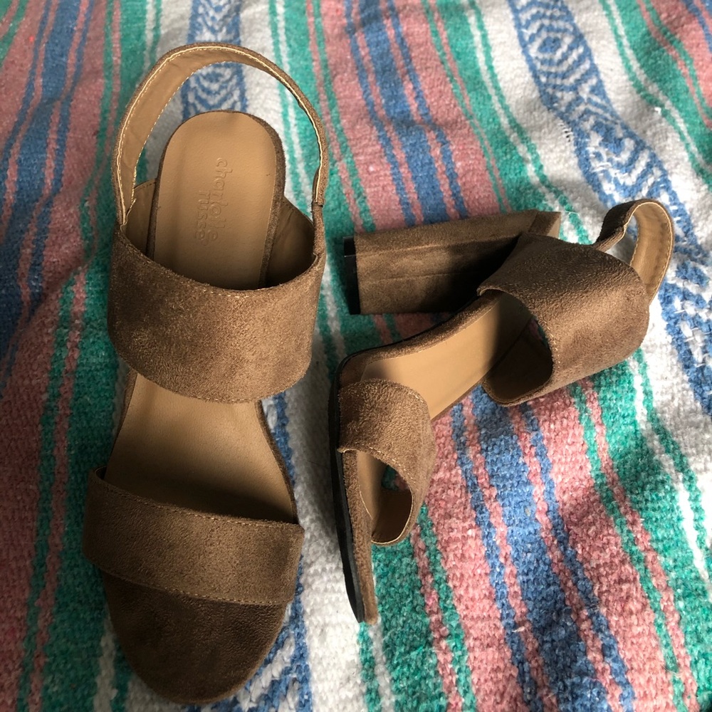 Charlotte Russe Suede Heels - Picture 2 of 2